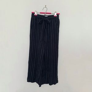 Aritzia Wilfred black and white wide-leg pants